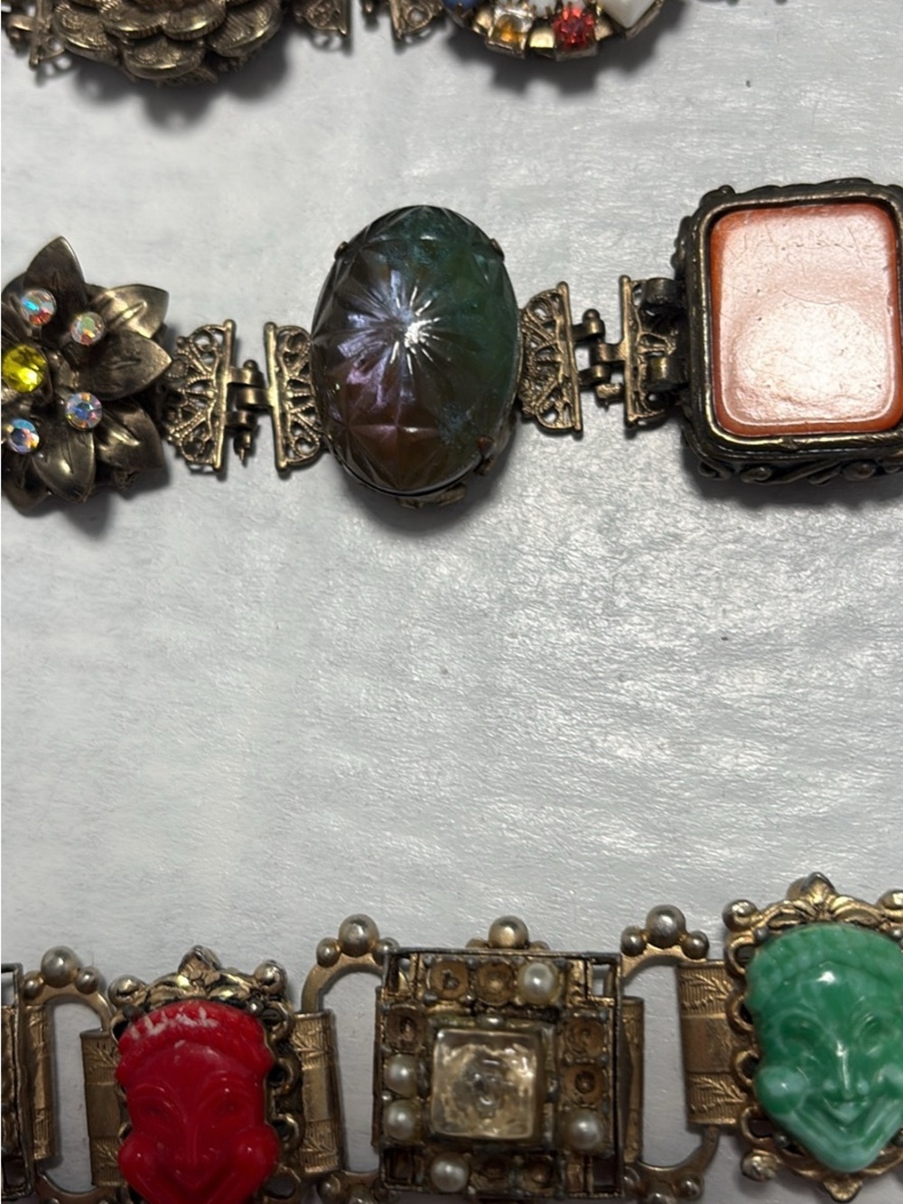 Vintage Selro Seline Happy Mask Bracelet